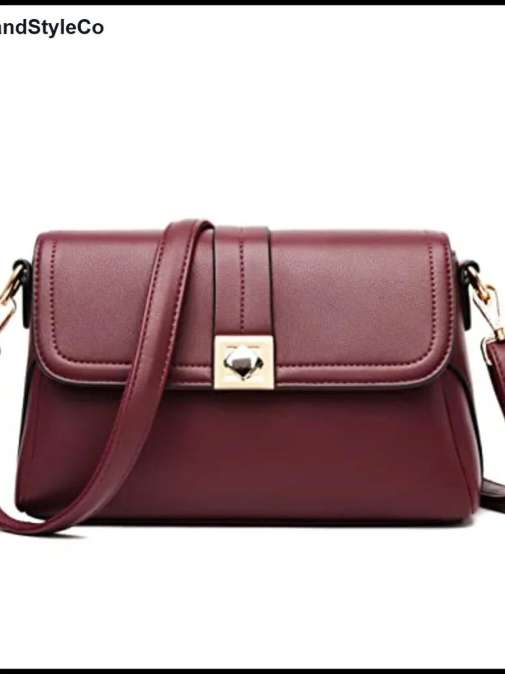 Faux Leather Tassel Crossbody Bag Multi Pockets Shoulder Purse Adjustable Strap